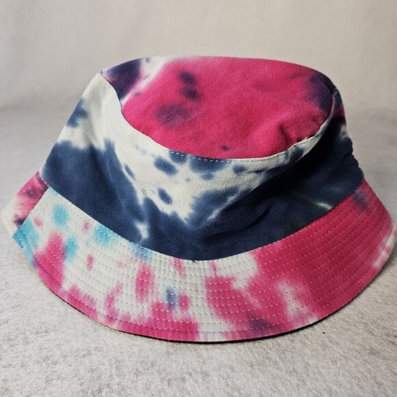 Steve Madden Tie Dye Bucket Hat Y2K Blue Pink One Size - Picture 3 of 6